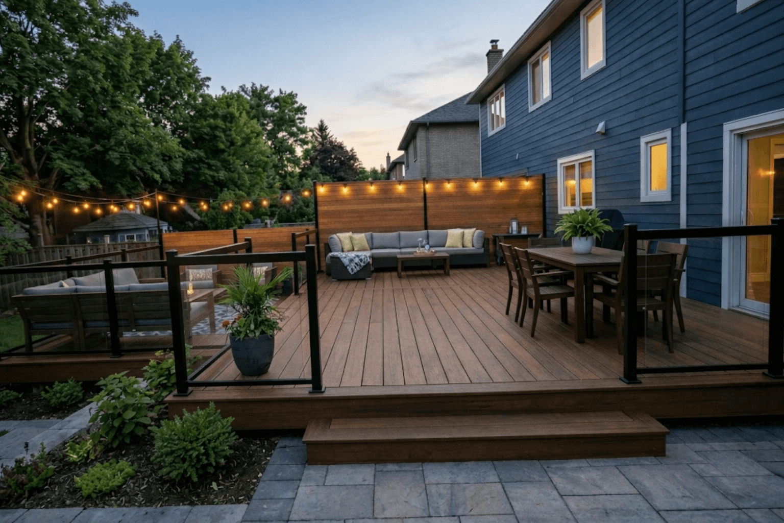 Beautiful deck and patio by Domain Services in PG County Maryland